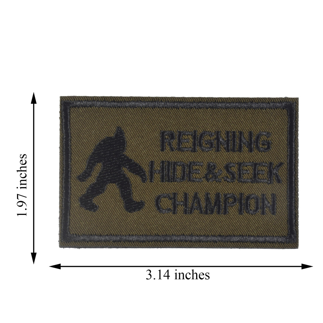 REIGNING HIDE & SEEK CHAMPION Patch, Green