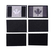 Canadian Flag Patches, Assorted Canada Maple Leaf 2x3 Inch Hook Loop Sticker Patch for Backpacks Hats Jackets, Set of 4