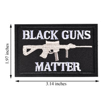 Black Guns Matter - 2x3 Decorative Morale Patch (Multicam with Spice), Black