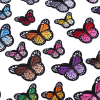 Butterfly Iron on Patches, Embroidered Sew Applique Repair Patch, 36PCS