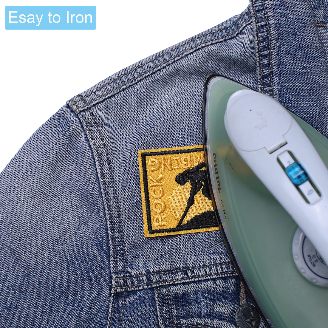 5Pcs Success Rock Climbing Embroidered Iron on Patch for Clothes, Iron-on Patches / Sew-on Appliques Patches for Clothing, Jackets, Backpacks, Caps, Jeans