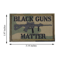 Black Guns Matter - 2x3 Decorative Morale Patch (Multicam with Spice), Green