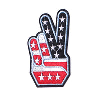 4 Pack American US Flag Patch, Embroidered Sew on Iron on Patches, Victory
