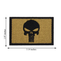 2 Pieces Dead Skull Tactical Patch - Foliage