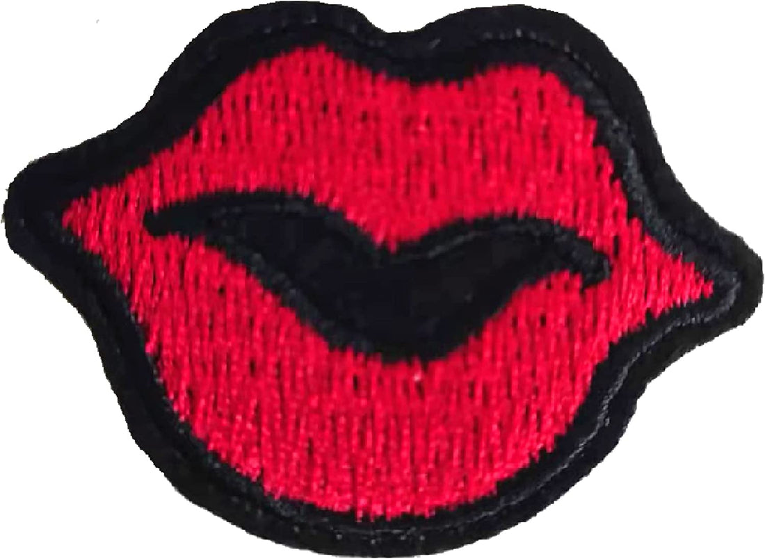 5Pcs Sexy Lips Patches Embroidered Iron on Patch for Clothes, Iron-on Patches / Sew-on Appliques Patches for Clothing, Jackets, Backpacks, Caps, Jeans