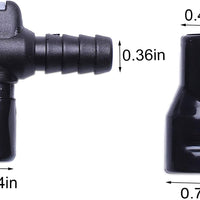 2PCS Black ON-Off Switch Bite Valves