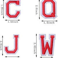 Alphabet A to Z Patches, Iron on Sew on Letters for Clothing, Hats, Shoes, Backpacks, Handbags, Jeans, Jackets etc.