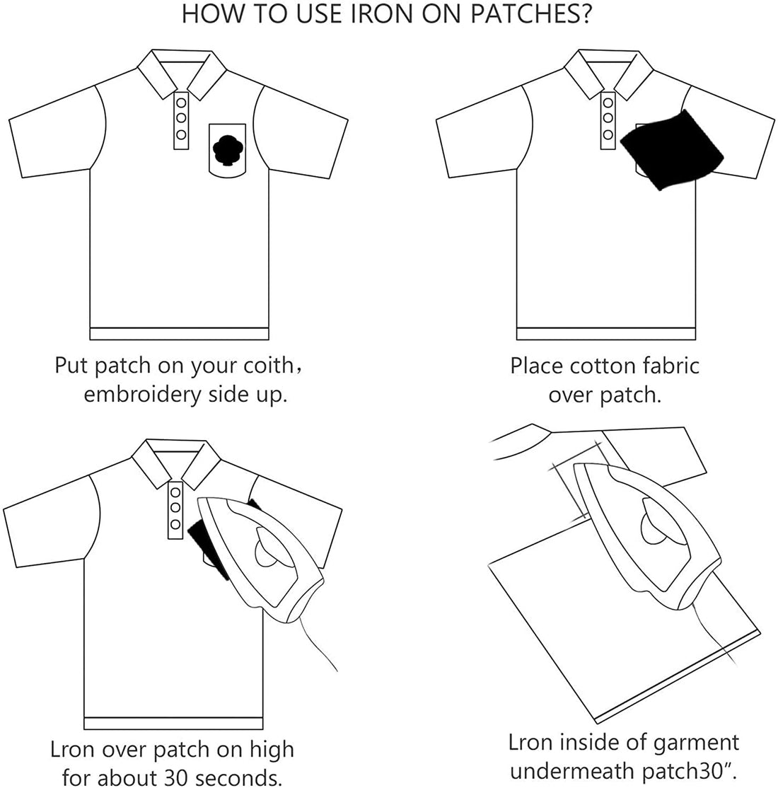 Alphabet A to Z Patches, Iron on Sew on Letters for Clothing, Hats, Shoes, Backpacks, Handbags, Jeans, Jackets etc.