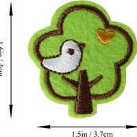 5Pcs Bird Embroidered Iron on Patch for Clothes, Iron-on Patches / Sew-on Appliques Patches for Clothing, Jackets, Backpacks, Caps, Jeans