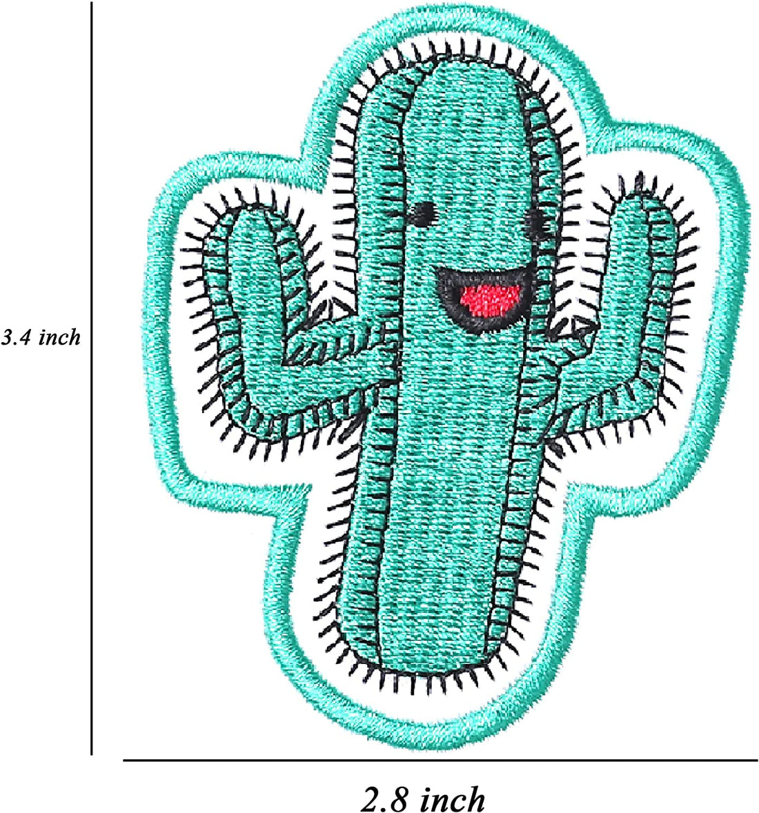 5Pcs Cactus Embroidered Iron on Patch for Clothes, Iron-on Patches / Sew-on Appliques Patches for Clothing, Jackets, Backpacks, Caps, Jeans