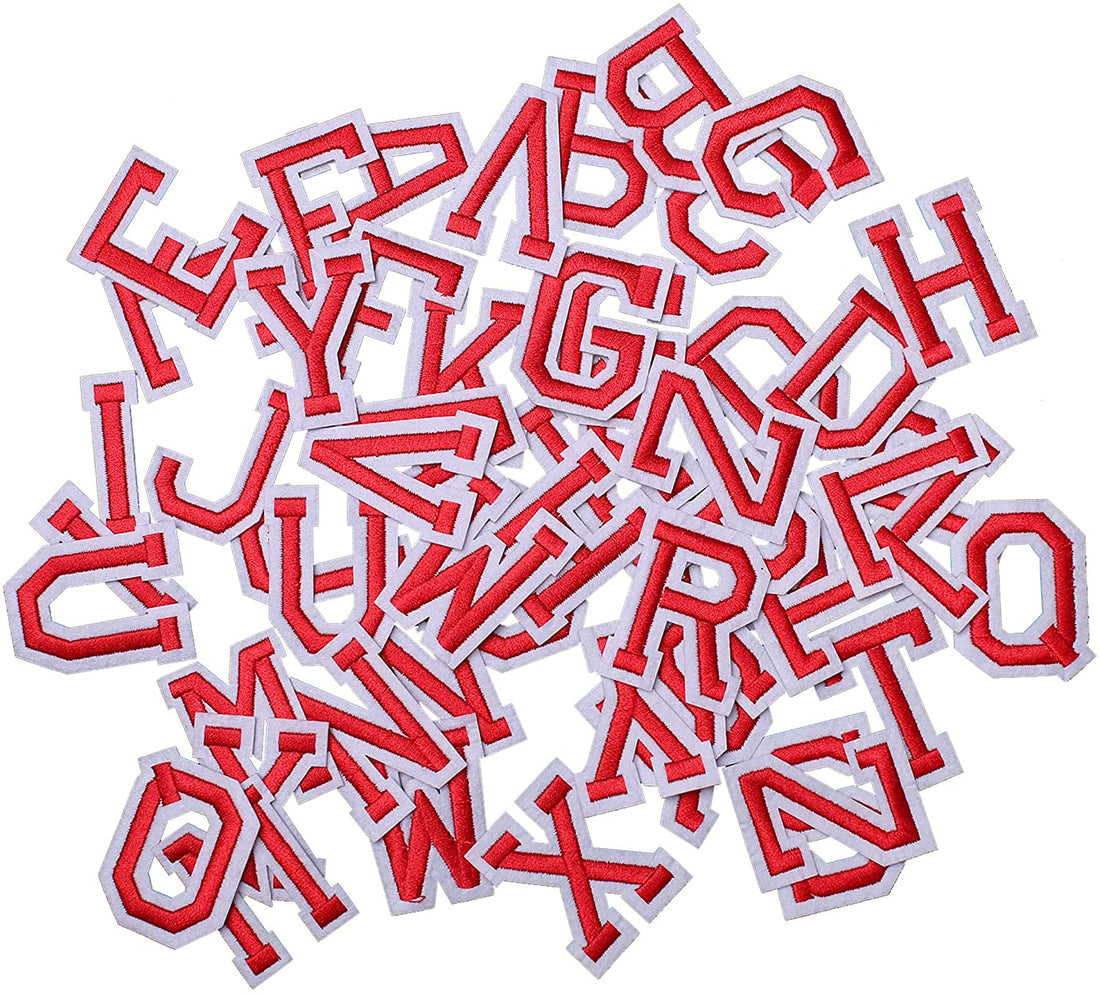 Alphabet A to Z Patches, Iron on Sew on Letters for Clothing, Hats, Shoes, Backpacks, Handbags, Jeans, Jackets etc.