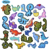 Dinosaur Embroidered Iron on Patch for Clothes, Iron-on Patches / Sew-on Appliques Patches for Clothing, Jackets, Backpacks, Caps, Jeans