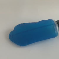 Custom LOGO 500ML, 600ML Recycable, food-graded, safety collapsible soft flask hydration bottle FDA approved leakproof with lanyard