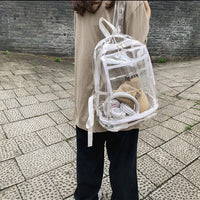Bookbag, School Bag, Diaper Bag, Travel Bag, PVC Bag See Through Bag Clear Bag Stadium Approved, Transparent See Through Clear Backpack, School Bag for Work, Sports Games