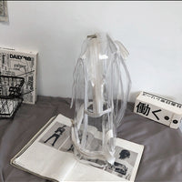 Bookbag, School Bag, Diaper Bag, Travel Bag, PVC Bag See Through Bag Clear Bag Stadium Approved, Transparent See Through Clear Backpack, School Bag for Work, Sports Games