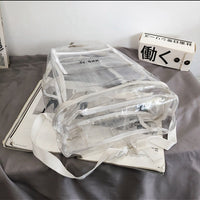 Bookbag, School Bag, Diaper Bag, Travel Bag, PVC Bag See Through Bag Clear Bag Stadium Approved, Transparent See Through Clear Backpack, School Bag for Work, Sports Games
