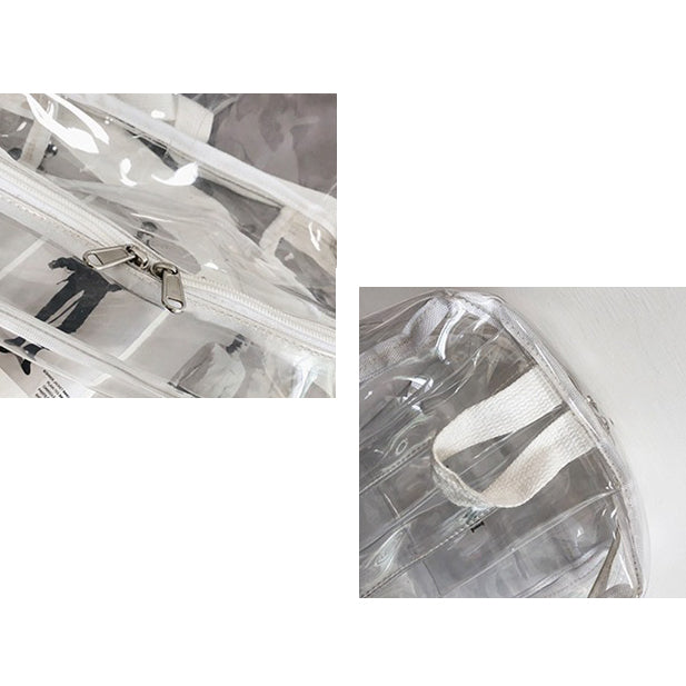 Bookbag, School Bag, Diaper Bag, Travel Bag, PVC Bag See Through Bag Clear Bag Stadium Approved, Transparent See Through Clear Backpack, School Bag for Work, Sports Games