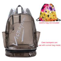 Bookbag, School Bag, Diaper Bag, Travel Bag, PVC Bag See Through Bag Clear Bag Stadium Approved, Transparent See Through Clear Backpack, School Bag for Work, Sports Games