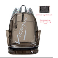 Bookbag, School Bag, Diaper Bag, Travel Bag, PVC Bag See Through Bag Clear Bag Stadium Approved, Transparent See Through Clear Backpack, School Bag for Work, Sports Games