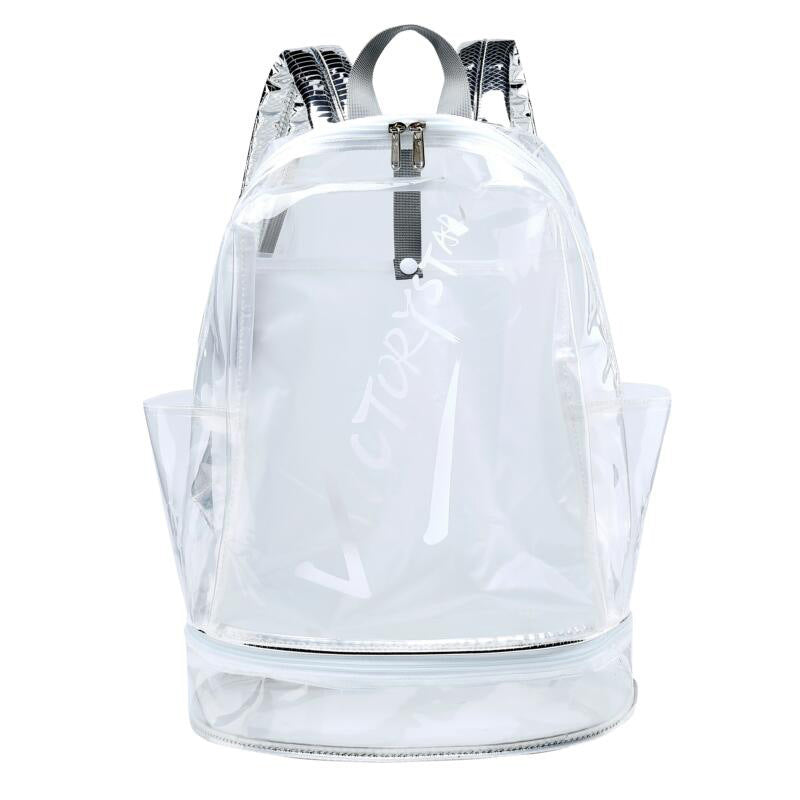Bookbag, School Bag, Diaper Bag, Travel Bag, PVC Bag See Through Bag Clear Bag Stadium Approved, Transparent See Through Clear Backpack, School Bag for Work, Sports Games