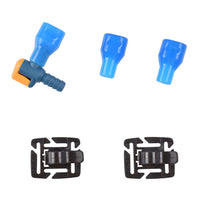 Hydration Accessories Kit, including 1 Shutoff Valve, 2 Replacement Mouthpieces, and 2 tube plastic clips, pack of 5