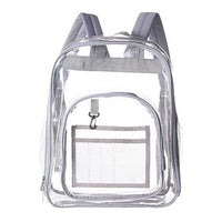 Durable Large Volume Bookbag, School Bag, Travel Bag, PVC Bag See Through Bag Clear Bag Stadium Approved, Transparent See Through Clear Backpack, School Bag for Work, Sports Games