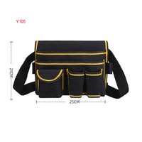Black and Gold Multiple Various Tool Bag, Electrician Tool Bag, Open Top Tool Bags, Many Pockets Can Hold Many Tools, More Convenient to Carry Tools (Tools not included, Bag only)