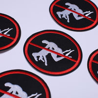 5Pcs Don't Make Love Patches Embroidered Iron on Patch for Clothes, Iron-on Patches / Sew-on Appliques Patches for Clothing, Jackets, Backpacks, Caps, Jeans