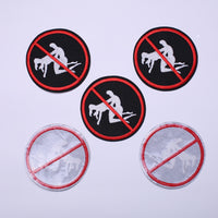 5Pcs Don't Make Love Patches Embroidered Iron on Patch for Clothes, Iron-on Patches / Sew-on Appliques Patches for Clothing, Jackets, Backpacks, Caps, Jeans