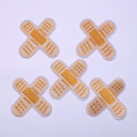 5Pcs Band Aid Embroidered Iron on Patch for Clothes, Iron-on Patches / Sew-on Appliques Patches for Clothing, Jackets, Backpacks, Caps, Jeans