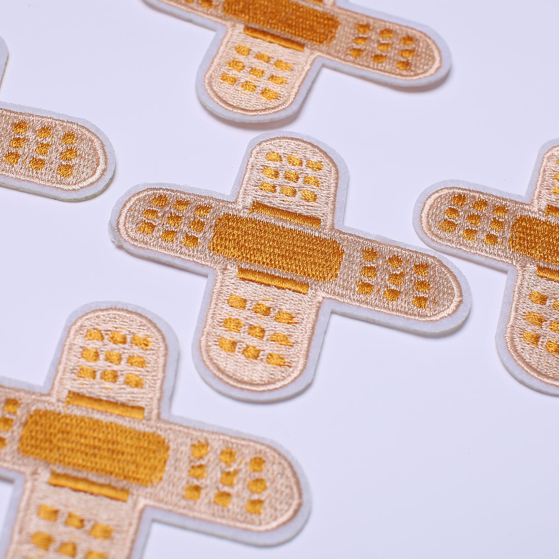 5Pcs Band Aid Embroidered Iron on Patch for Clothes, Iron-on Patches / Sew-on Appliques Patches for Clothing, Jackets, Backpacks, Caps, Jeans