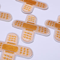 5Pcs Band Aid Embroidered Iron on Patch for Clothes, Iron-on Patches / Sew-on Appliques Patches for Clothing, Jackets, Backpacks, Caps, Jeans