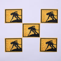 5Pcs Success Rock Climbing Embroidered Iron on Patch for Clothes, Iron-on Patches / Sew-on Appliques Patches for Clothing, Jackets, Backpacks, Caps, Jeans