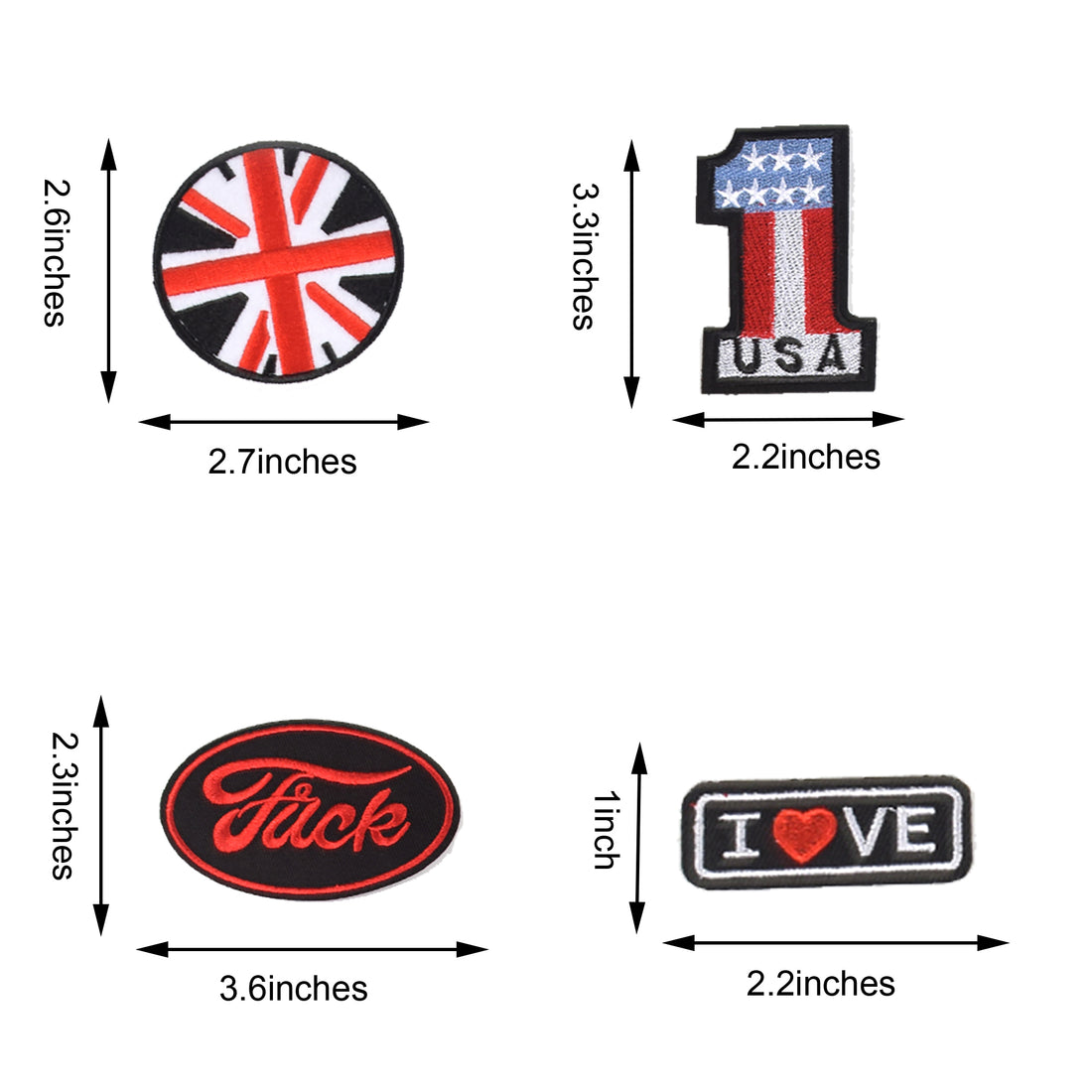 Cool Embroidered Iron on Patches, Cute Sewing Applique, Music Style 22PCS