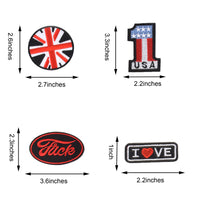Cool Embroidered Iron on Patches, Cute Sewing Applique, Music Style 22PCS