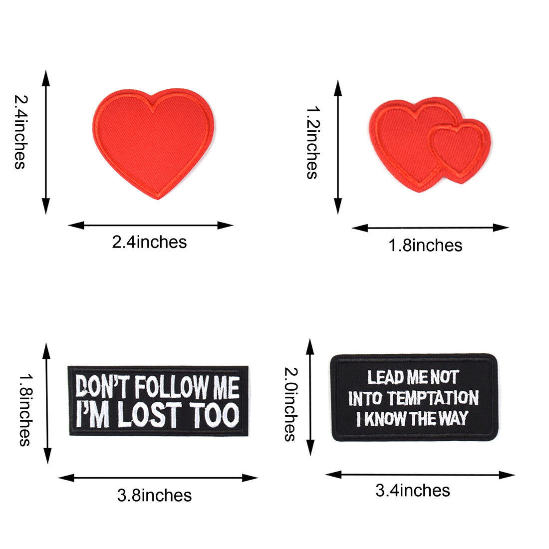 Embroidered Iron on Patches, Cute Sewing Applique for Jackets, Hats, Backpacks, Jeans, DIY Accessories, (22PCS)