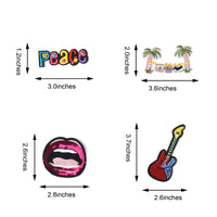 Embroidered Iron on Patches, Cute Sewing Applique for Clothes Dress, Assorted for Girls 40PCS