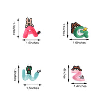 Iron on Sew on Letter Patches for Clothes, 26pcs Alphabet A to Z, Bunny