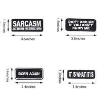 Words Slogan Cool Embroidered Iron on Patches, Cute Sewing Appliques, It Is What It Is Set