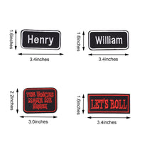 Words Slogan Cool Embroidered Iron on Patches, Cute Sewing Appliques, Let's Roll Set