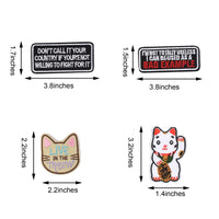 Embroidered Iron on Patches, Cute Sewing Applique for Jackets, Hats, Backpacks, Jeans, DIY Accessories, (22PCS)