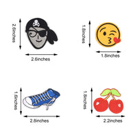 Words Slogan Cool Embroidered Iron on Patches, Cute Sewing Applique for Motorcycle Biker Jackets Jeans Backpacks Caps (22PCS)