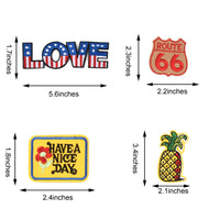 Cool Embroidered Iron on Patches, Cute Sewing Applique, Assorted for Girls 27PCS