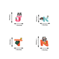 Iron on Sew on Letter Patches for Clothes, 26pcs Alphabet A to Z, Bunny