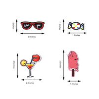 Embroidered Iron on Patches, Cute Sewing Applique for Clothes Dress, 28pcs Desert