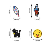 Embroidered Iron on Patches, Cute Sewing Applique for Jackets, Hats, Backpacks, Jeans, DIY Accessories, (22PCS)