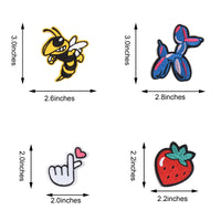 Words Slogan Cool Embroidered Iron on Patches, Cute Sewing Applique for Motorcycle Biker Jackets Jeans Backpacks Caps (22PCS)