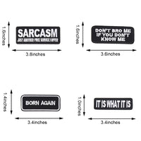 Words Slogan Cool Embroidered Iron on Patches, Cute Sewing Appliques, It Is What It Is Set