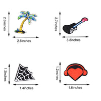 Words Slogan Cool Embroidered Iron on Patches, Cute Sewing Applique for Motorcycle Biker Jackets Jeans Backpacks Caps (22PCS)