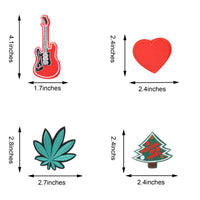 Cool Embroidered Iron on Patches, Cute Sewing Applique, Music Style 22PCS